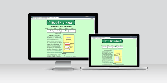 the ruler game learn to read a ruler computer ruler
